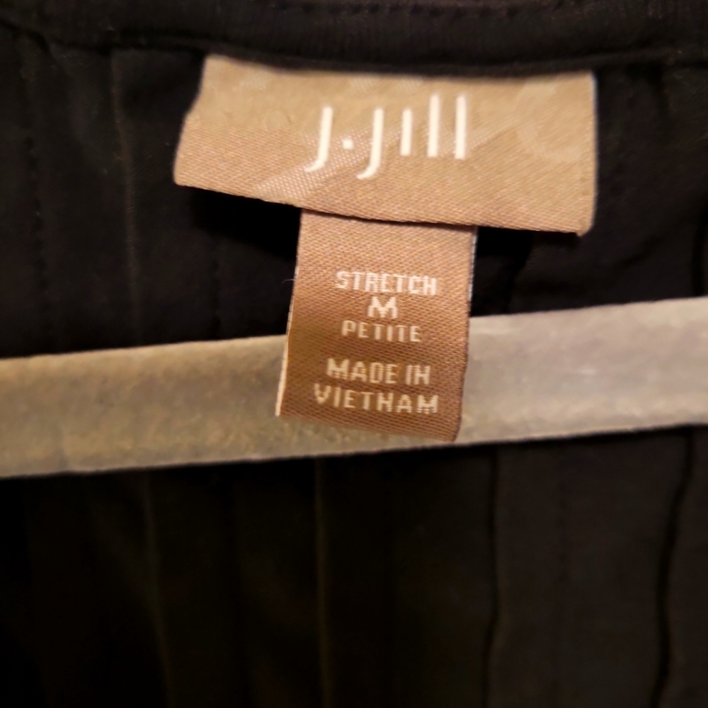 J.Jill, Long Dress, Black, Stretch, Flowy, Lined up Top, Comfy, Women's Med Peti - Picture 3 of 3